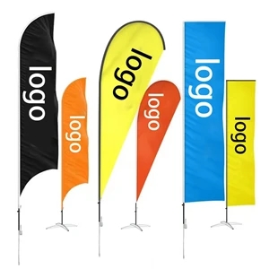 Custom Advertising Feather Beach Flags