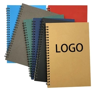 A5 Eco Kraft Cover Spiral Notebook