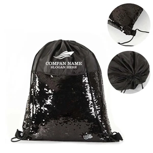 Cool Sequin Drawstring Bag