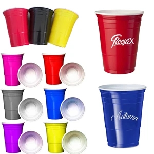 16 Oz. Disposable  Double Wall Tailgate Party Cup