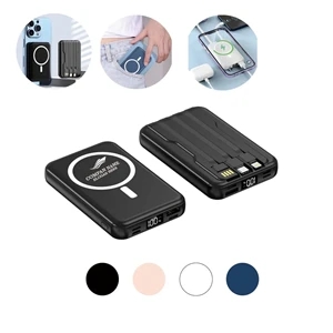Custom Logo Magnetic Wireless Charging Bank