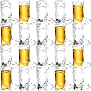 1Oz Mini Cowboy Boot Shot Glass Cup Reusable