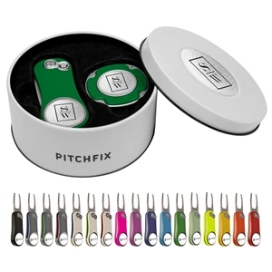 Pitchfix Hybrid 2.0 Golf Divot Tool Set w/ MultiMarker Chip