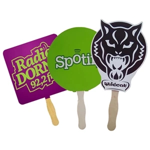 8"x8" Full Color Paper Hand Fan