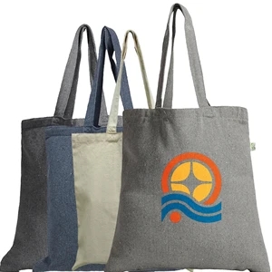 12 OZ. Recycled Promotional Tote Bag W/ Web Handles