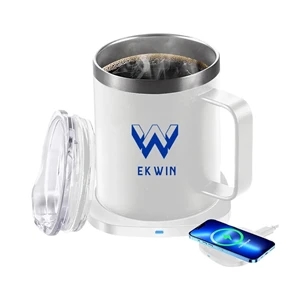 12oz. Coffee Mug Warmer Set With Wireless Charging