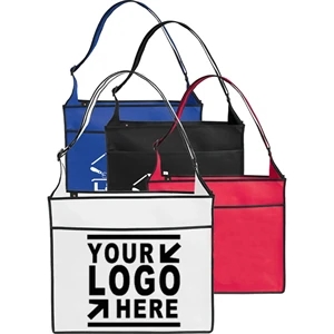 Custom Logo Customized Messenger Style Convention Tote Bag