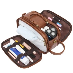 Men Leather Toiletry Bag