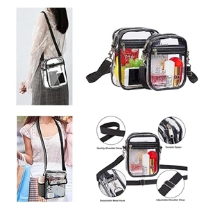 Stadium Approved Clear Purse Handbag PVC Crossbody Bag