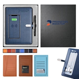 Wireless Charging Notebook Set Business Combo