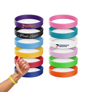 Silicone Wristband Blank Rubber Bracelet