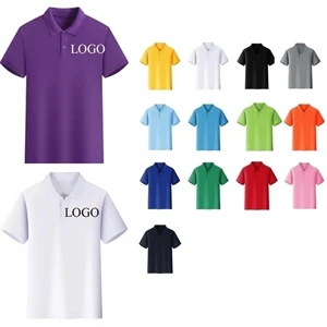 MOQ 20 Short Sleeve Polo Shirt For Men And Women