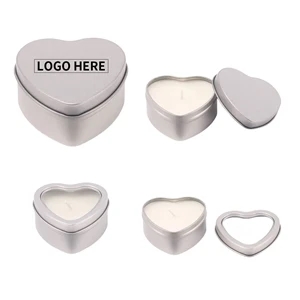 Heart Shaped Gift Candle Tins