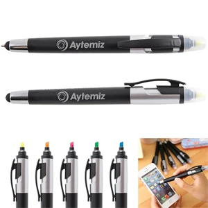 Custom Logo Colortouch Gift Multi-color Highlighter Ball Pen