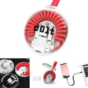 Flexcharge All-in-1 Spring Coil Charging Cable