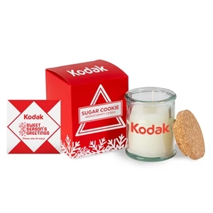 Aromatherapy Candle Jar with Cork Lid in Soft Touch Gift Box