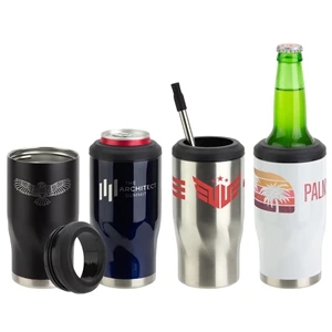 Custom Logo Vortex 4-in-1 Stainless Steel Can Cooler