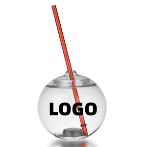 24oz LED Ball Tumbler with Straw