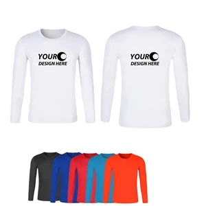 Polyester Quick Dry Sports Long Sleeve T-Shirt