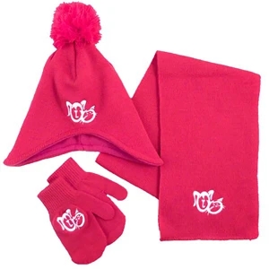 Childrens Knit Set Scarf, Beanie & Mittens
