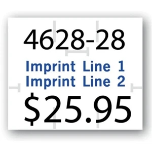 Pricing Labels - White Monarch 2-Line