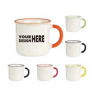 MOQ 100PCS Simple Ceramic Mug