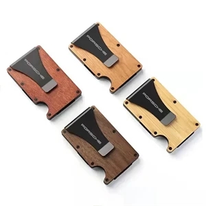 RFID Blocking Pocket Credit Card Holder with Money Clip