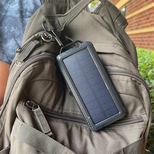 10K mAh Solar Power Bank w/Wireless Charging