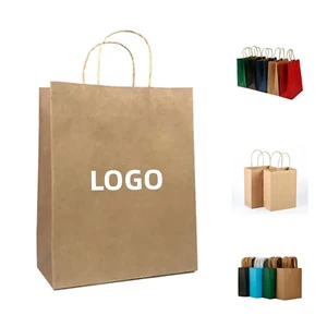 Imprited Kraft Paper Shopper Bag
