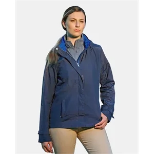 Nautica Women's Voyage Hooded Rain Jacket