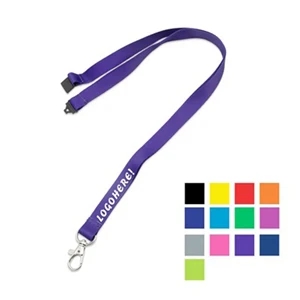 Custom 5/8" Lanyard w/ Metal Split Ring & Bulldog Clip