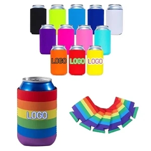 Custom Logo 12 oz Full Color Collapsible Neoprene Can Sleeves