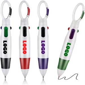 4-in-1 Quatro Carabiner Pen