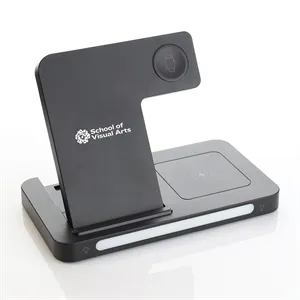 3-in-1 Wireless Charging Station with Adjustable Light