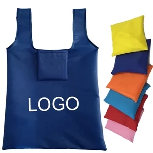 T-shirt Foldable RPET Shopping Bag with Pouch