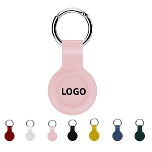 Round Air-tag Silicone Case With Keyring