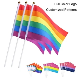 LGBT Small Pride Rainbow Stick Flags