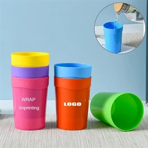 13.5oz Colorful Plastic Reusable Stadium Cup Stack Tumbler