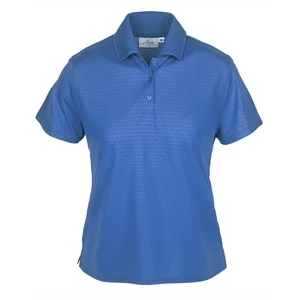 Ladies' Embossed Honeycomb Pique (EMB) Polo