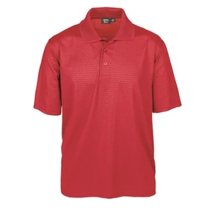 Men's Embossed Honeycomb Pique (EMB) Polo