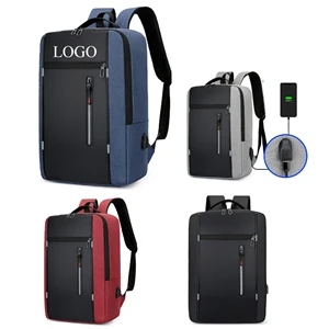 School Backpack Laptop Bookbag With USB For Business Travel