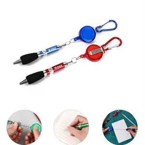 Retractable Badge Pen W/ Reel