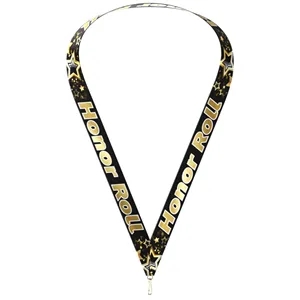 Sublimated Neckband With Quick Clip, 1 1/2" x 34"