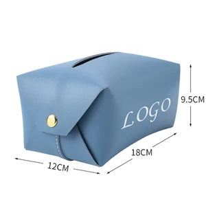Simple Pu Tissue Cover Box