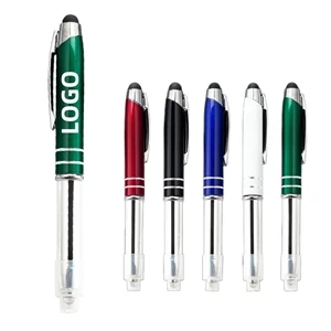 3-in-1 Stylus Pen with LED Flashlight