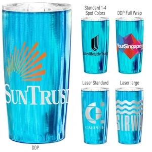 20oz. Chrome Finish Vacuum-Sealed Tumbler with Copper Lining