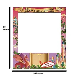 BIRTHDAY PRINCESS THEMED PARTY PHOTO FRAME PROP