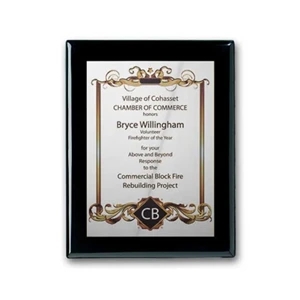 SpectraPrint™ Plaque - Ebony Silver