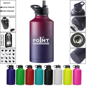 64Oz Insulated Stainless Steel Water Bottle