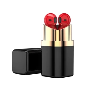 Lipstick Shape Wireless Earbuds HiFi Sound Waterproof